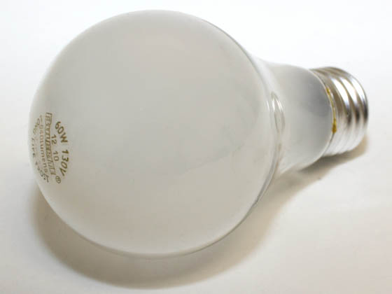 Bulbrite 100060 60A (130V) 60 Watt, 130 Volt A19 Frosted Bulb