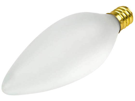 Bulbrite 491025 25CTF/32/2 25W 120V Frosted Blunt Tip Decorative Bulb, E12 Base