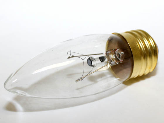 Bulbrite 495040 40ETC/2 40W 120V Clear Blunt Tip Decorative Bulb, E26 Base