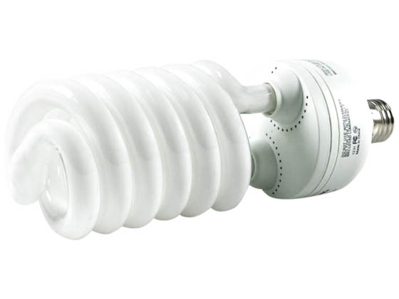 Bulbrite 509555 CF55C/WW 55W 120V Warm White Spiral CFL Bulb, E26 Base