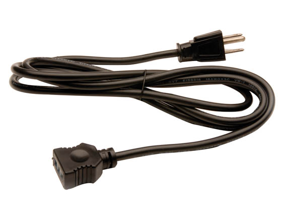 American Lighting 043A-PC6-BK 6' Power Cord for Priori Plus LED Undercabinet Fixture