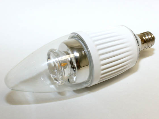 Bulbrite B770407 LED5CTC/D 40W Incandescent Equivalent, 25000 Hour,  5 Watt, 120 Volt Warm White DIMMABLE LED Decorative Bulb