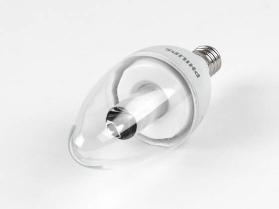 Philips Lighting 420414 3B11/END/2700-E12 DIM 8/1 Philips 25W Incandescent Equivalent, Dimmable, 25,000 Hour,  3 Watt, 120 Volt Warm White LED Decorative Bulb