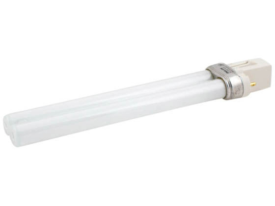 Philips 2 Pin G23 Black Light Single Twin Tube CFL Bulb | BL PL-S 9W/10/2P | Bulbs.com
