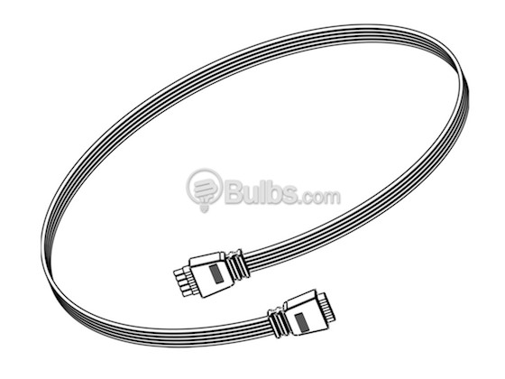 Sea Gull Lighting 98646S-15 10' Connector Cord for LED Puck Light Fixture, White