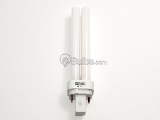 Greenlite Corp. 545213 18W/Q/2P/27K 18 Watt 2-Pin Very Warm White Quad/Double Twin Tube CFL Bulb