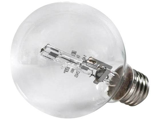 Bulbrite 616472 75G25CL/ECO 72W 120V G25 Clear Globe Bulb, E26 Base