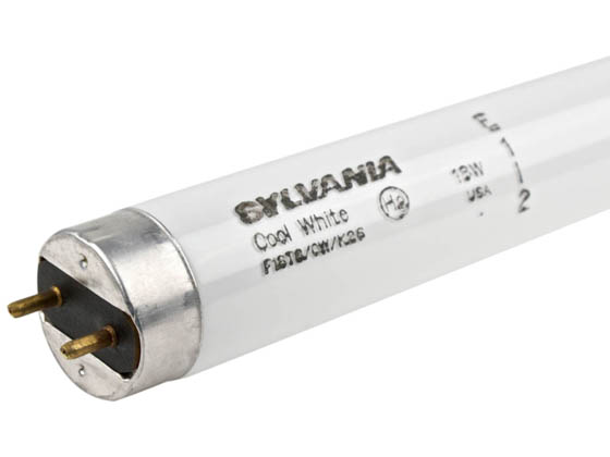 Sylvania SYL23027 F18T8CW/K26 18W 26in T8 Cool White Fluorescent Tube