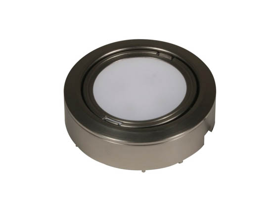American Lighting LVP-5KIT-NK LED Puck Light Fixture, 5 Pack, Nickel