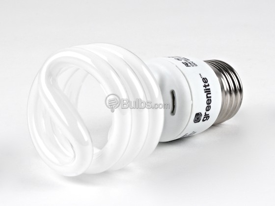 Greenlite Corp. 355010 13W/ELS-U Greenlite 13W Warm White Spiral CFL Bulb, E26 Base