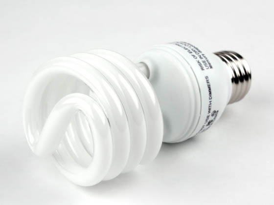 Overdrive 18WODT2S/50K 18W Bright White CFL Bulb, E26 Base