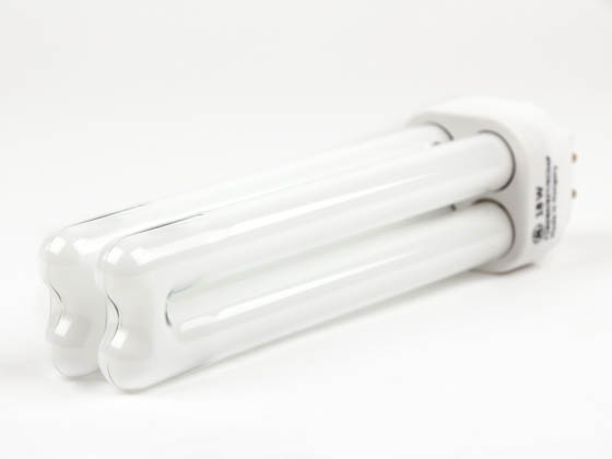 GE GE97598 F18DBX/827/ECO4P 18 Watt, 4-Pin Very Warm White Double Twin Tube CFL Bulb