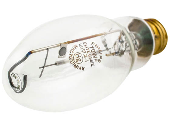 Philips Lighting 429902 MHC70/U/M/4K ELITE Philips 70W Clear ED17 Cool White Metal Halide Bulb