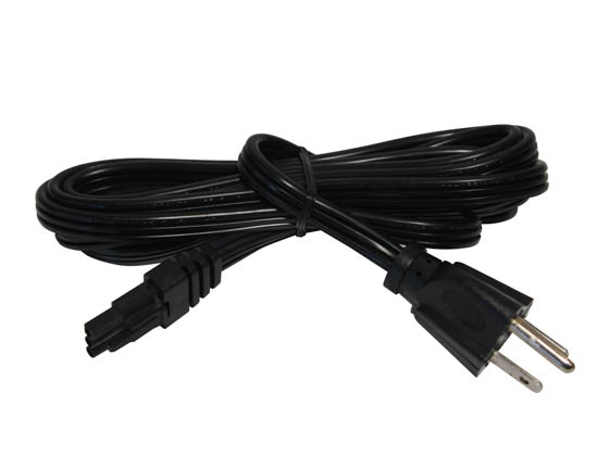 American Lighting LUC-PC6-BK 6' Power Cord for LED Contrax Undercabinet Fixture