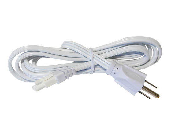 American Lighting LUC-PC6-WH 6' Power Cord for LED Contrax Undercabinet Fixture - White