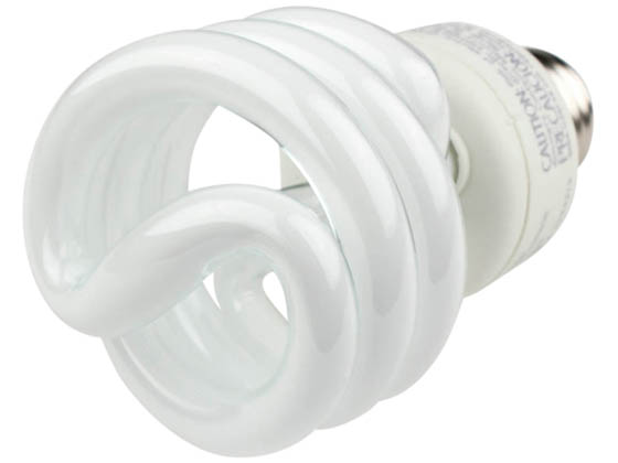 TCP TEC801019 TCP 801019 19W Warm White Spiral CFL Bulb, E26 Base