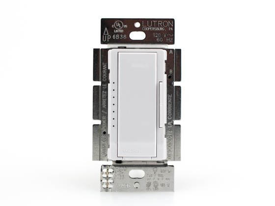 Lutron Electronics MACL-153M-WH Lutron Skylark Contour 150W, 120V LED/CFL 3-Way Slide Dimmer, White