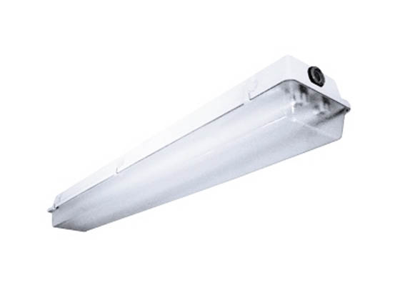 Columbia Lighting LUN4-232-EU 4' Enclosed Gasketed Weatherproof Fluorescent Fixture for Two F32T8 Lamps