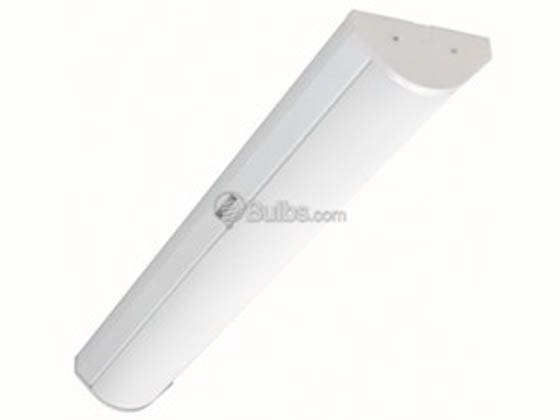 TCP ST4L4LML 4' Bi-Level Fluorescent Light Fixture for Two F32T8 Lamps - Ideal For Stairwells