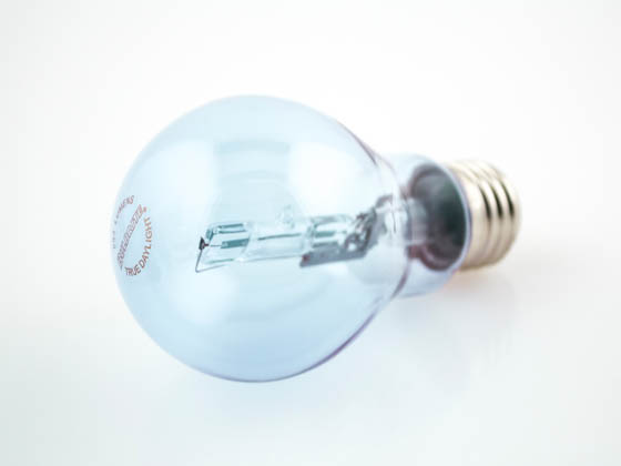 Bulbrite 616243 43A19CL/N/ECO 43 Watt, 120 Volt A19 Clear Natural Light Halogen Bulb