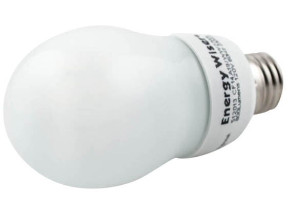 Bulbrite 512013 CF14A19/WW 14W A Style Warm White CFL Bulb, E26 Base