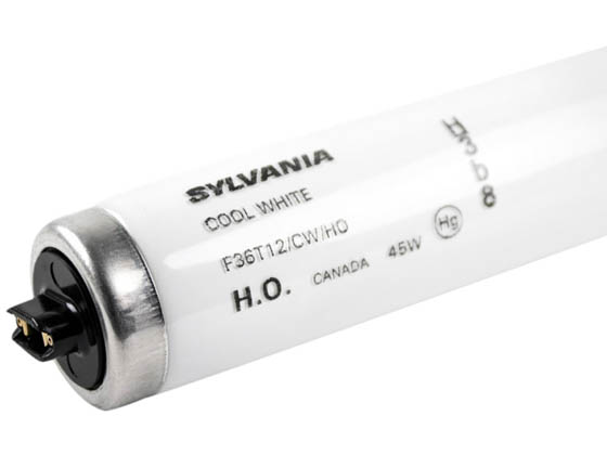 Sylvania 25333 F36T12/CW/HO 45W 36in T12 HO Cool White Fluorescent Tube
