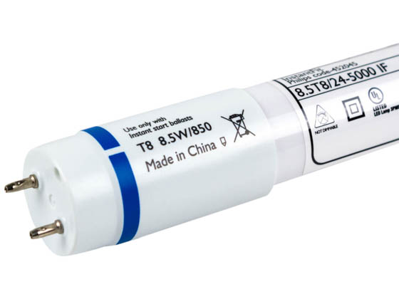 Philips Lighting 452045 8.5T8/24-5000 IF Philips 8.5W 24" 5000K T8 LED Bulb