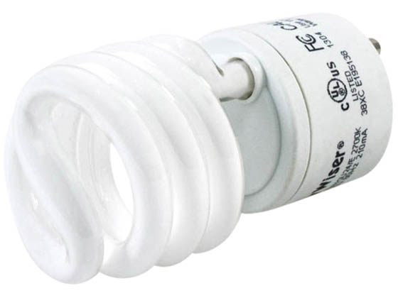 Bulbrite 509703 CF13C/WW/GU24/E 13W Warm White GU24 Spiral CFL Twist & Lock Bulb