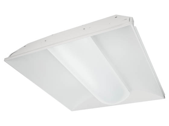 TCP TCPTRV2UNI2235K 22.5 Watt, 2x2 ft Non-Dimmable Designer Series LED Recessed Troffer Fixture, 3500K