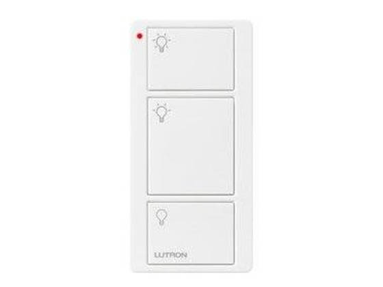 Lutron Electronics PJ2-3B-GWH-L01 Lutron Pico Wireless Control - 3 Button On/Off Switch with Preset