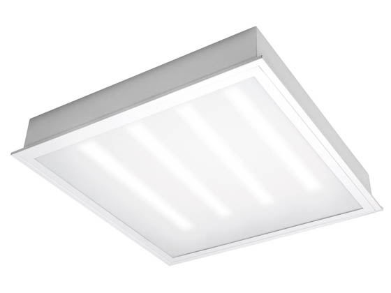 TCP TCPETRF2UNI2035K 24 Watt, 2x2 ft Non-Dimmable Recessed LED Troffer Fixture, 3500K