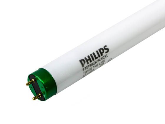 Philips Lighting 434068 F32T8/ADV841/2XL/ALTO II 32W Philips 32W 48in T8 Twice-the-life Cool White Fluorescent Tube