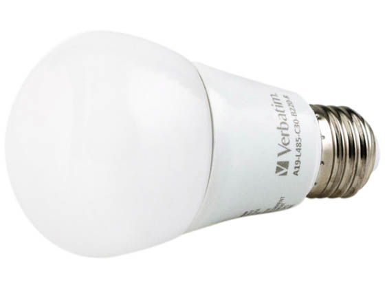 Verbatim Americas LLC 98778 A19-L485-C30-B220-R Verbatim Non-Dimmable 7W 3000K A19 LED Bulb