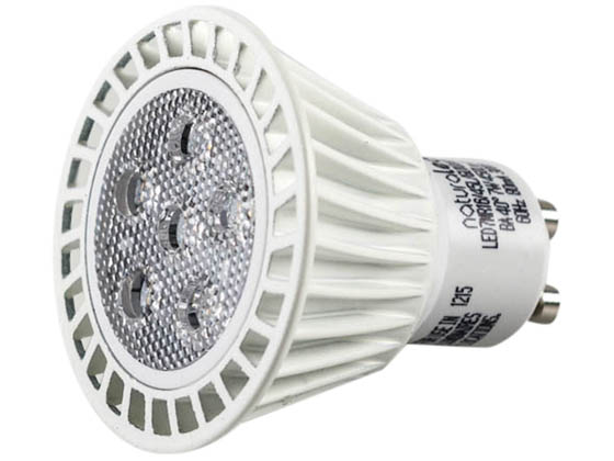 NaturaLED 5801 LED7MR16/45L/GU10/FL/30K Dimmable 7W 3000K 40° MR16 LED Bulb, GU10 Base