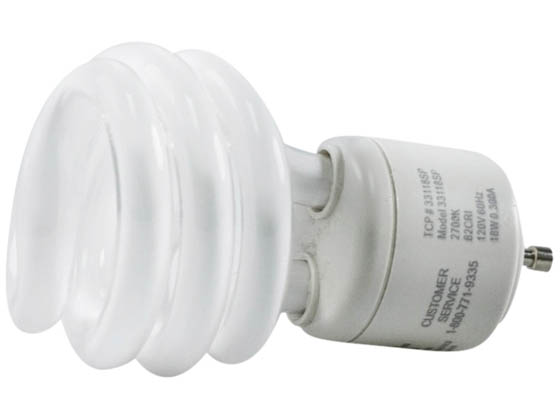 TCP 33118SP 18W Warm White GU24 Spiral CFL Bulb