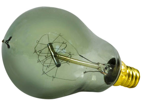 Bulbrite 152516 NOS25A15/LP/E12/SMK 25W A15 Smoke Nostalgic Decorative Bulb, E12 Base