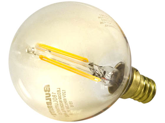 Bulbrite B776506 LED2G16/22K/FIL-NOS Dimmable 2W 2200K Vintage G16 Filament LED Bulb