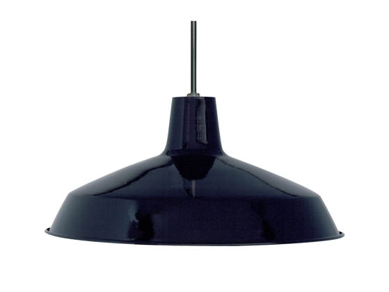 Nuvo Lighting 76-284 Nuvo 1-Light 16" Black Pendant Light Fixture