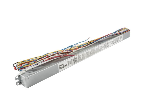 Bodine LP600 Philips LP600 Low Profile Linear Fluorescent Emergency Ballast For 1 Lamp T5, T5HO, T8 and Long CFL, 600-1325 Lumens