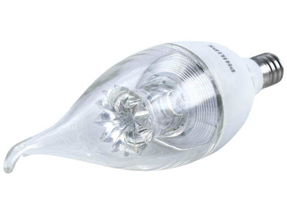 Philips Lighting 457218 4.5BA12/LED/827-22/E12/DIM 120V Philips 4.5W Dimmable 2700K to 2200K Decorative LED Bulb