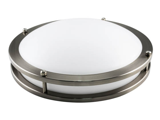 NaturaLED 7430 LED12FMM-138L830-NI Dimmable 18W 12" 3000K Flush Mount LED Ceiling Fixture