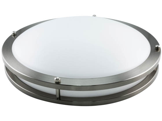 NaturaLED 7433 LED14FMM-165L830-NI Dimmable 22W 14" 3000K Flush Mount LED Ceiling Fixture