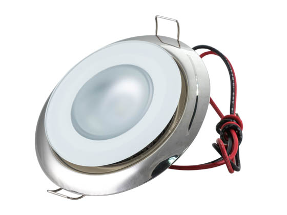 Lumitec Lighting 113117 Mirage Spectrum FMDL Mirage Marine Dimmable Polished Finish with RGBW LED Downlight