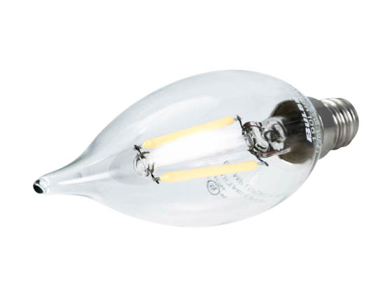 Bulbrite 776558 LED2CA10/27K/FIL/E12 Dimmable 2W 2700K Decorative Filament LED Bulb