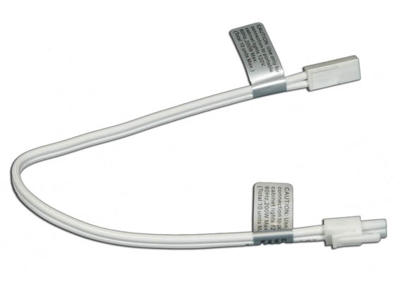 American Lighting ALLVPEX12WH-B 12" Linking Cable For MVP LED Puck Lights, 120 Volt - White