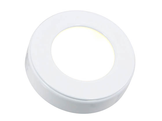 American Lighting OMNI-1-WH 3.2 Watt, 12V Omni Single LED Puck Light - Add to Omni Puck Light Kit - White
