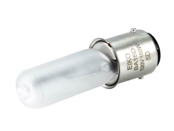 Eiko 49602 Q150DC-120V (Frosted) 150W 120V T4 Frosted Halogen DC Bayonet Bulb