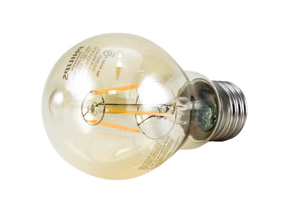 Philips Lighting 461665 4.5A19/LED/820/FCL/DIM 120V Philips Dimmable 4.5W 2000K Vintage A19 Filament LED Bulb