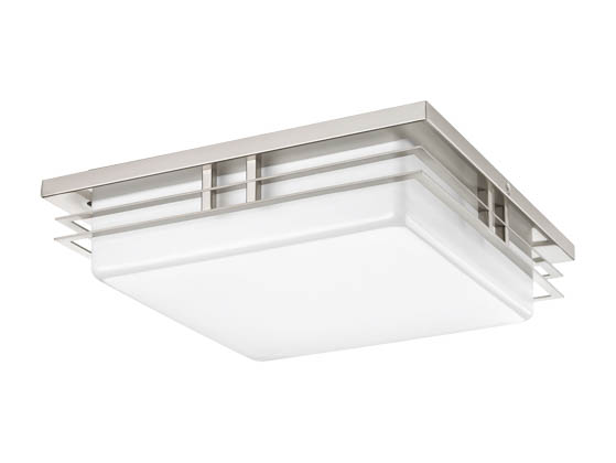 Progress Lighting P3448-0930K9 Two-light LED Square Fixture with Acrylic Diffuser