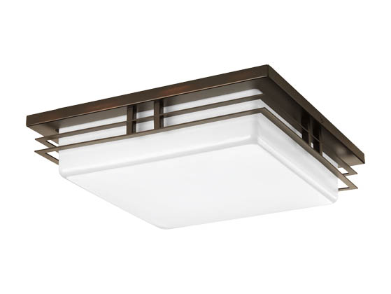 Progress Lighting P3448-2030K9 Two-light LED Square Fixture with Acrylic Diffuser